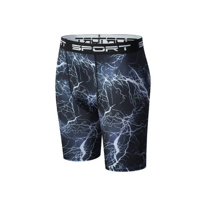 Mens Quick Dry Elastic Sports Shorts