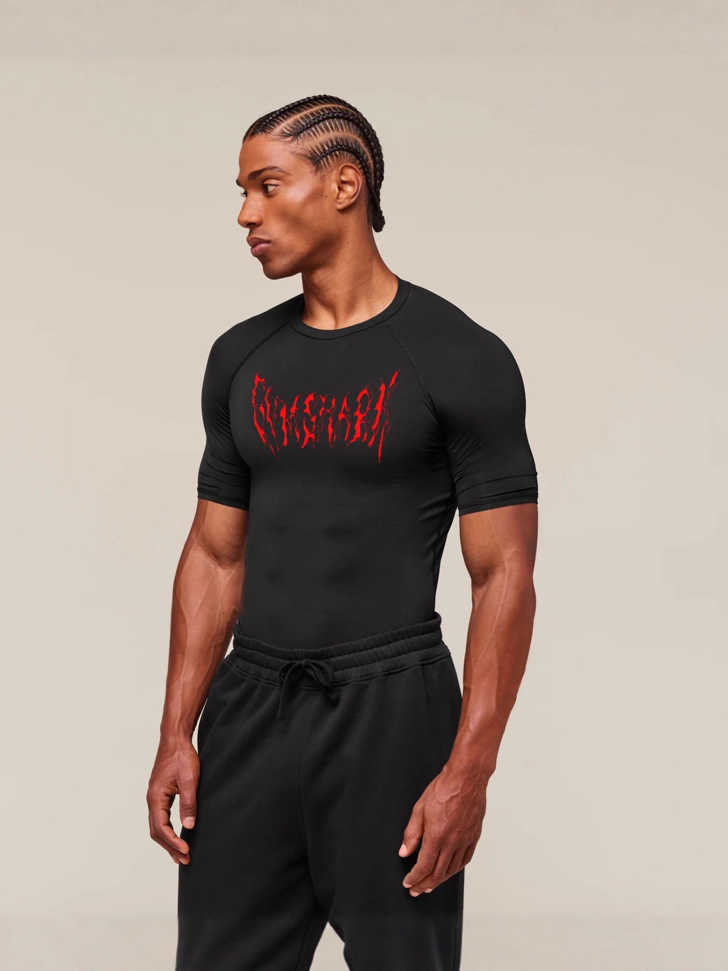Mens Quick-Dry Fitness Compression T-Shirt