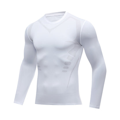 Mens Quick Dry Fitness Long Sleeve Shirt