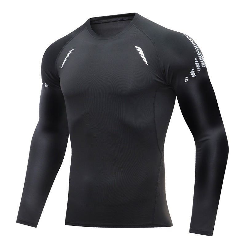 Mens Quick Dry Fitness Long Sleeve Shirt
