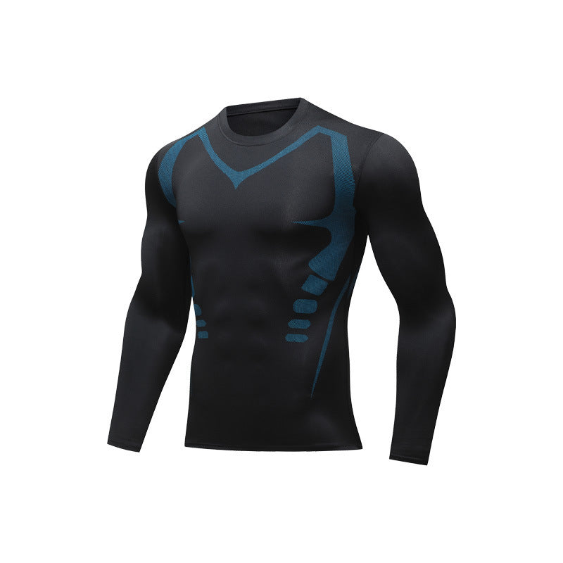 Mens Quick Dry Fitness Long Sleeve Shirt