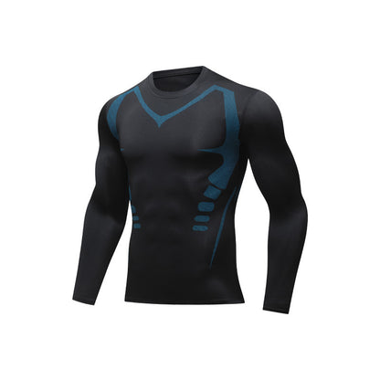 Mens Quick Dry Fitness Long Sleeve Shirt