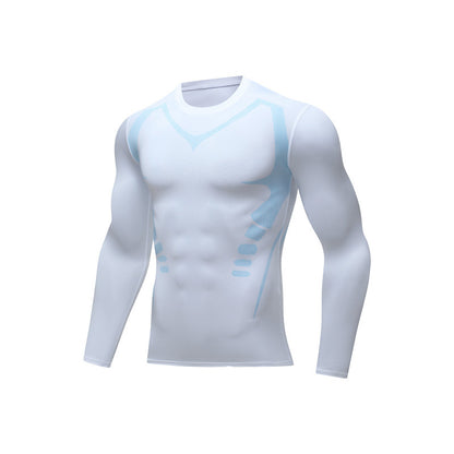 Mens Quick Dry Fitness Long Sleeve Shirt