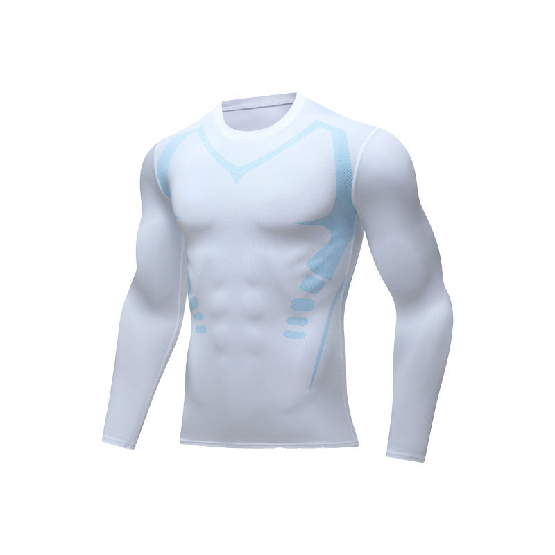 Mens Quick Dry Fitness Long Sleeve Shirt