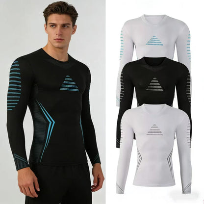 Mens Quick Dry Fitness Long Sleeve Shirt