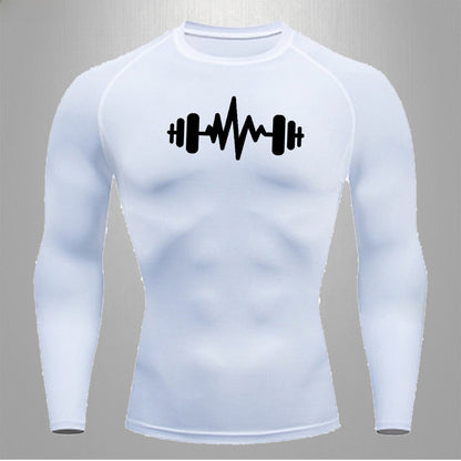 Mens Quick Dry Fitness T-Shirt High Elastic Sportswear