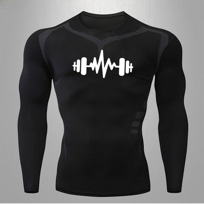 Mens Quick Dry Fitness T-Shirt High Elastic Sportswear