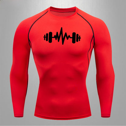 Mens Quick Dry Fitness T-Shirt High Elastic Sportswear