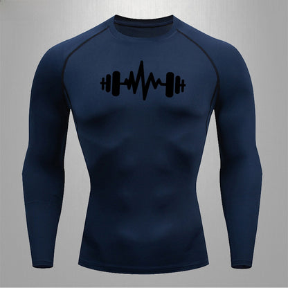 Mens Quick Dry Fitness T-Shirt High Elastic Sportswear