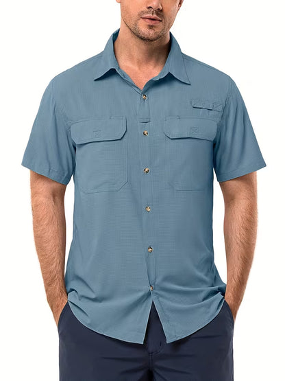 Mens Quick-Dry Short Sleeve Shirt