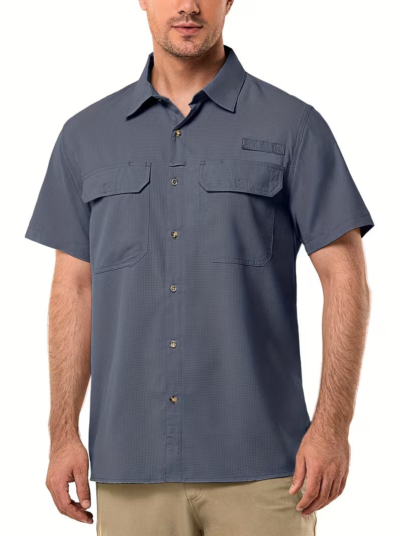 Mens Quick-Dry Short Sleeve Shirt
