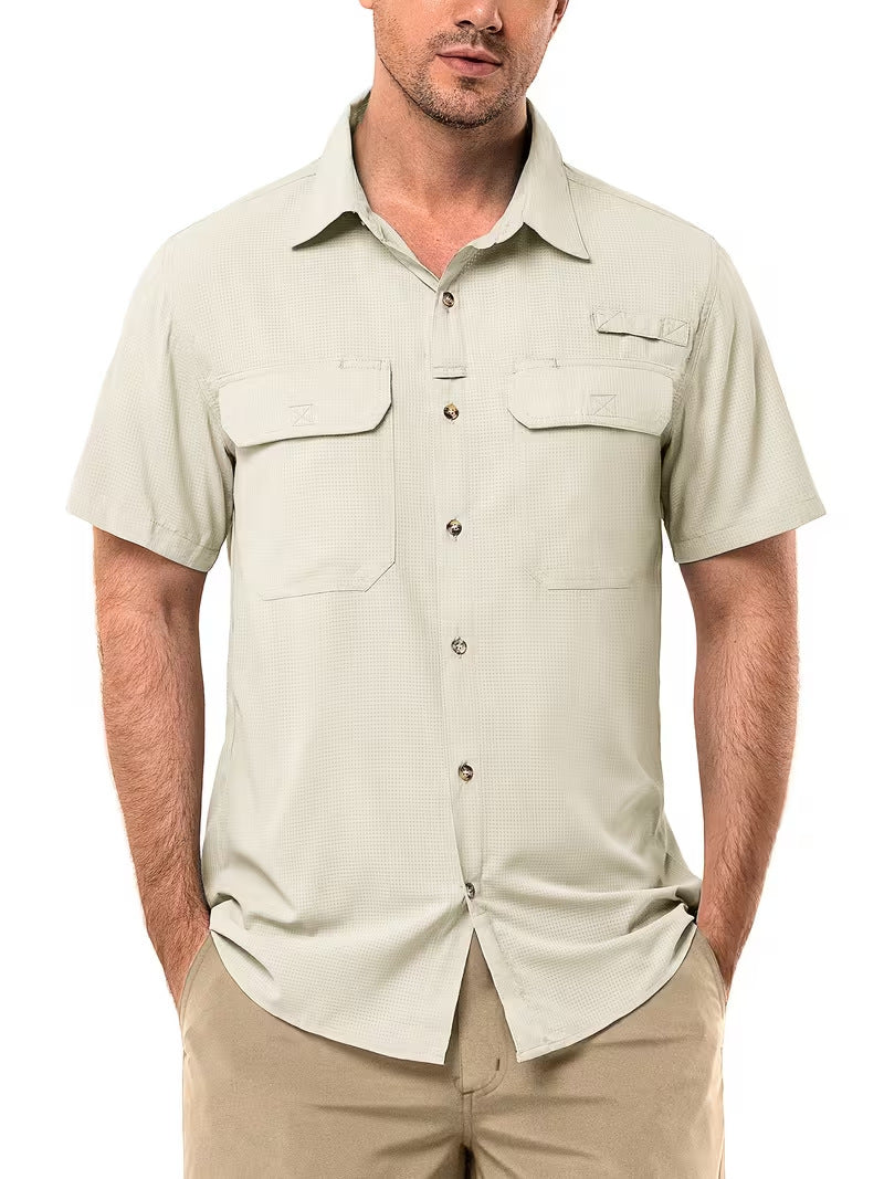 Mens Quick-Dry Short Sleeve Shirt