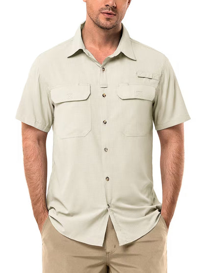 Mens Quick-Dry Short Sleeve Shirt