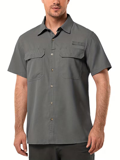 Mens Quick-Dry Short Sleeve Shirt