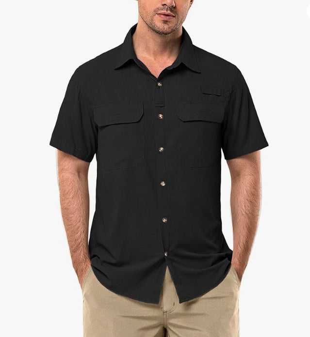 Mens Quick-Dry Short Sleeve Shirt