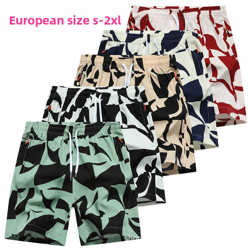 Mens Quick-Dry Sports Shorts Casual Athletic Pants