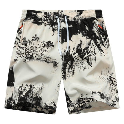 Mens Quick-Dry Sports Shorts Casual Athletic Pants