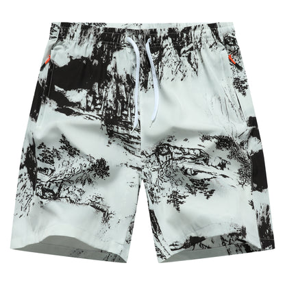 Mens Quick-Dry Sports Shorts Casual Athletic Pants