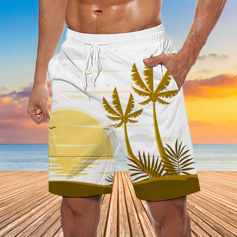 Mens Quick Dry Swim Shorts Beach Trunks