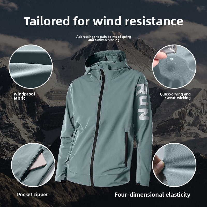 Mens Quick-Dry Windproof Training Suit