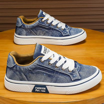 Mens Retro Canvas Casual Sneakers
