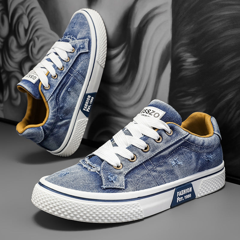 Mens Retro Canvas Casual Sneakers