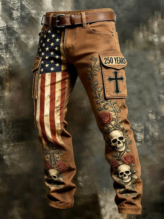 Mens Retro Cargo Pants