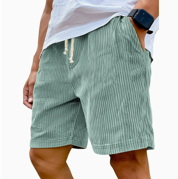 Mens Retro Corduroy Casual Shorts