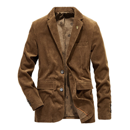 Mens Retro Corduroy Suit