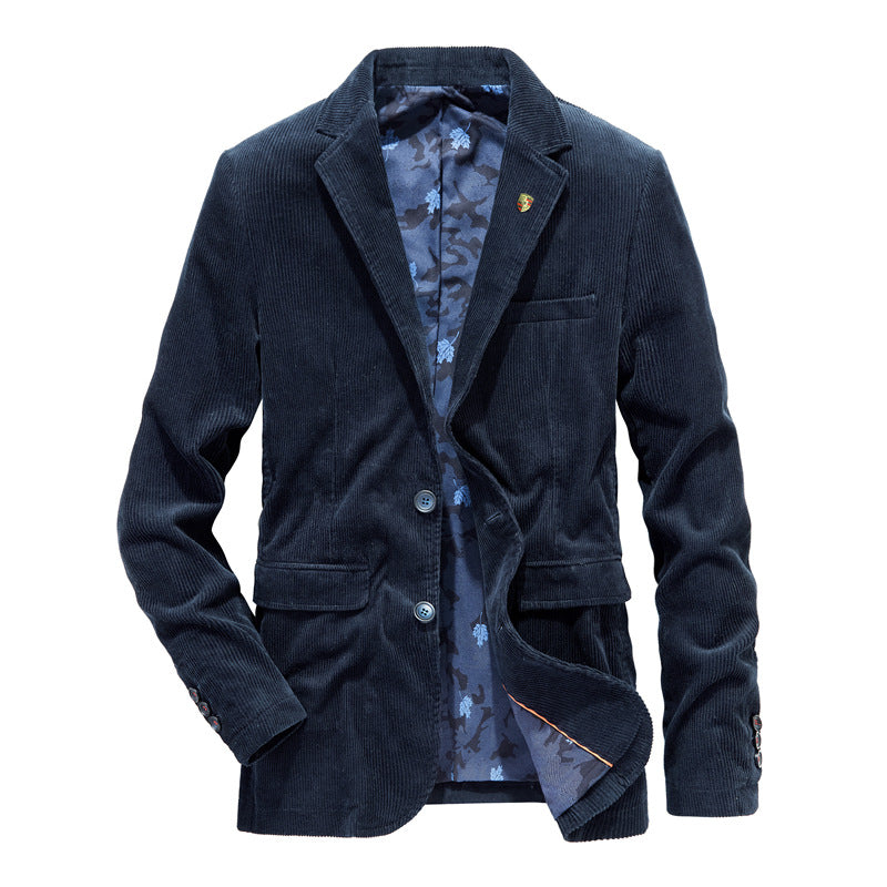 Mens Retro Corduroy Suit