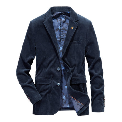 Mens Retro Corduroy Suit