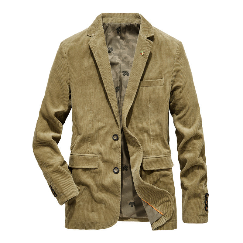 Mens Retro Corduroy Suit