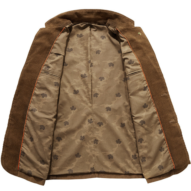 Mens Retro Corduroy Suit