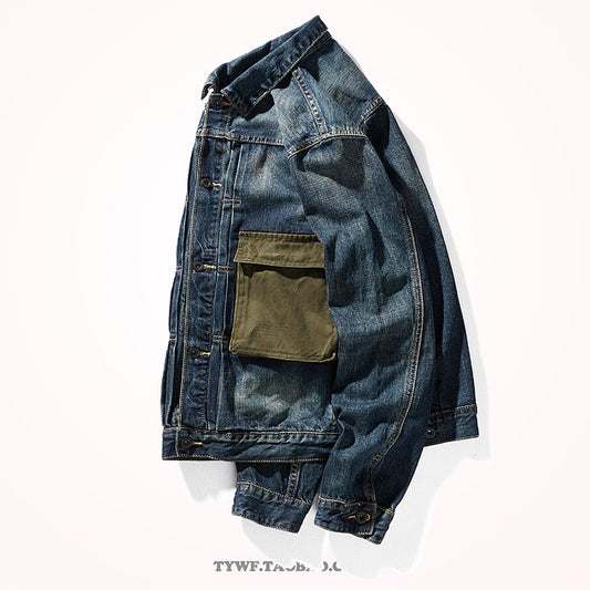 Mens Retro Denim Work Jacket