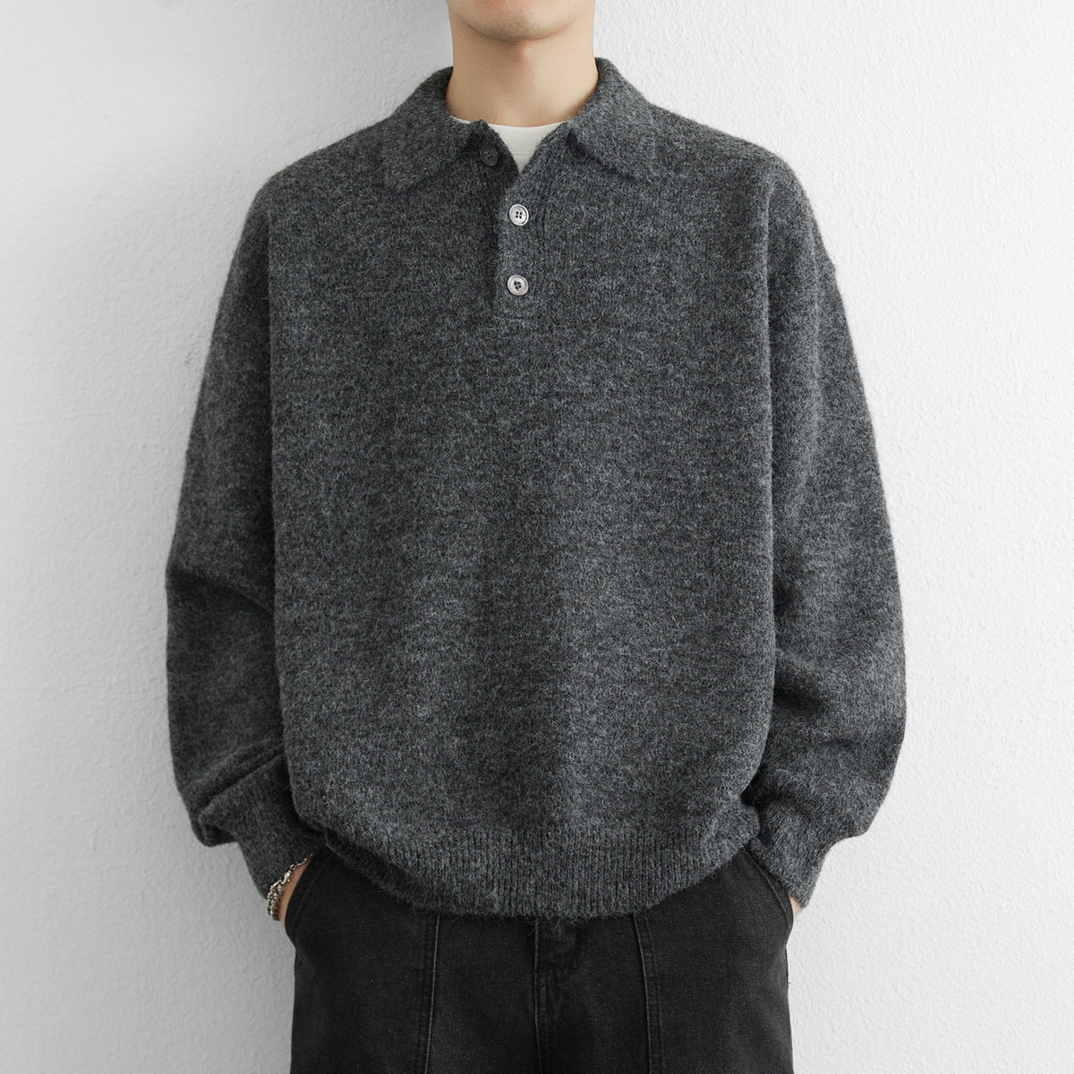 Mens Retro Knit Sweater