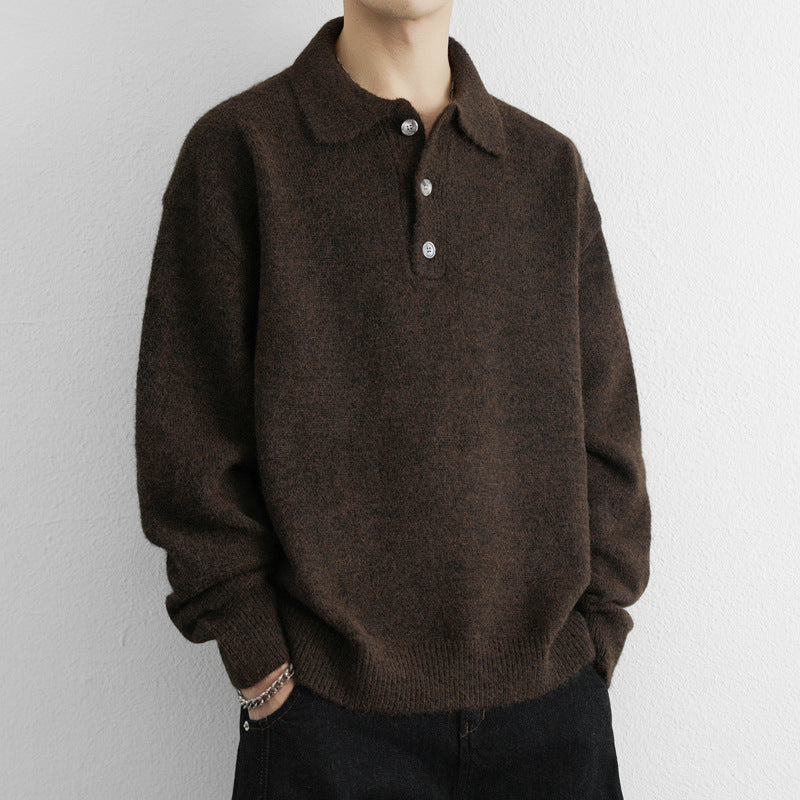 Mens Retro Knit Sweater