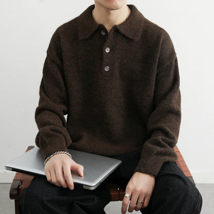 Mens Retro Knit Sweater