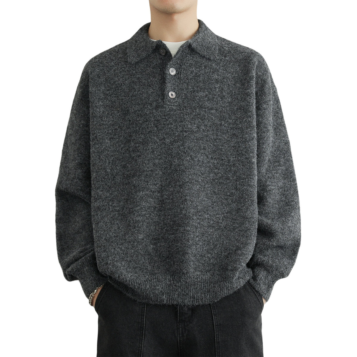Mens Retro Knit Sweater