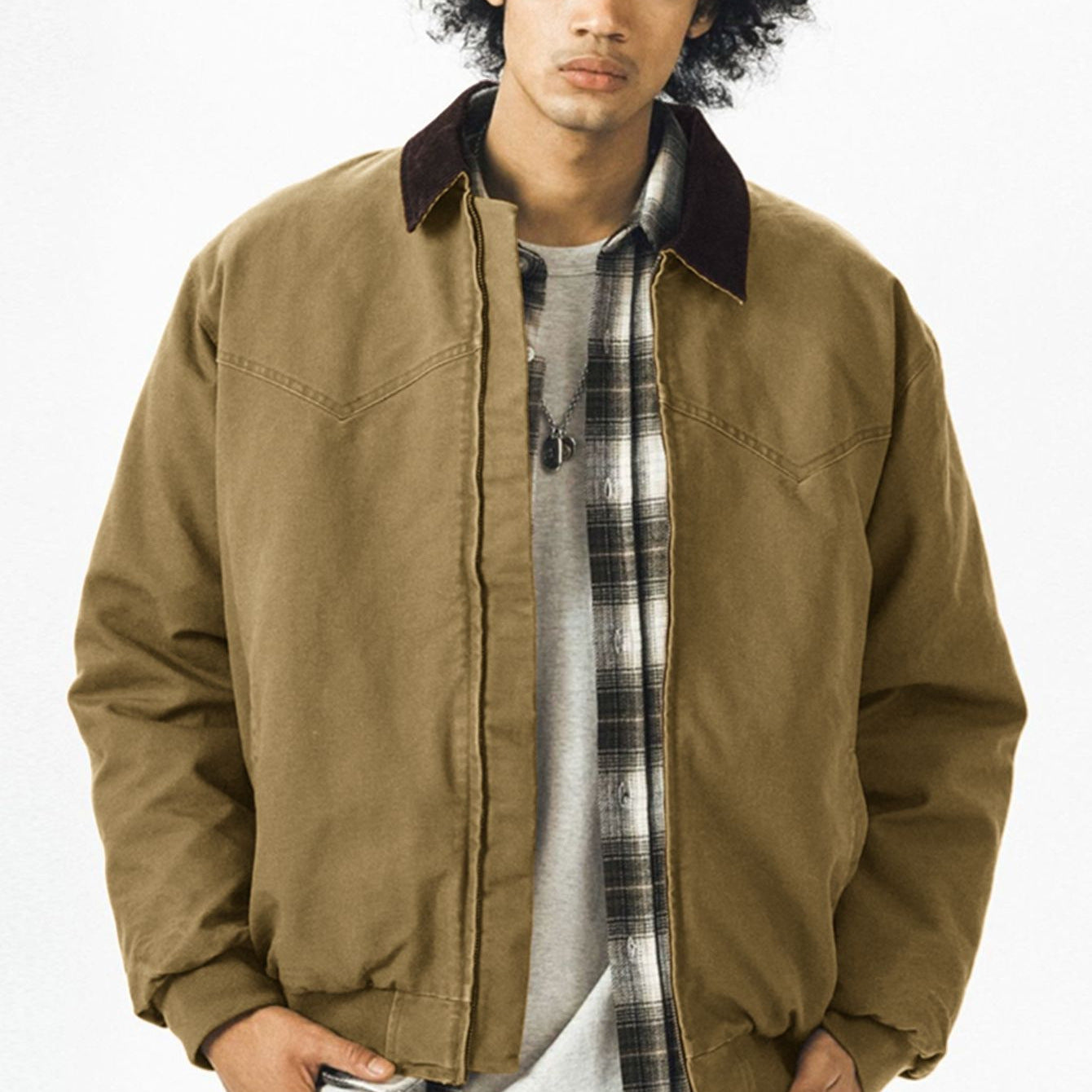Mens Retro Lapel Trench Coat