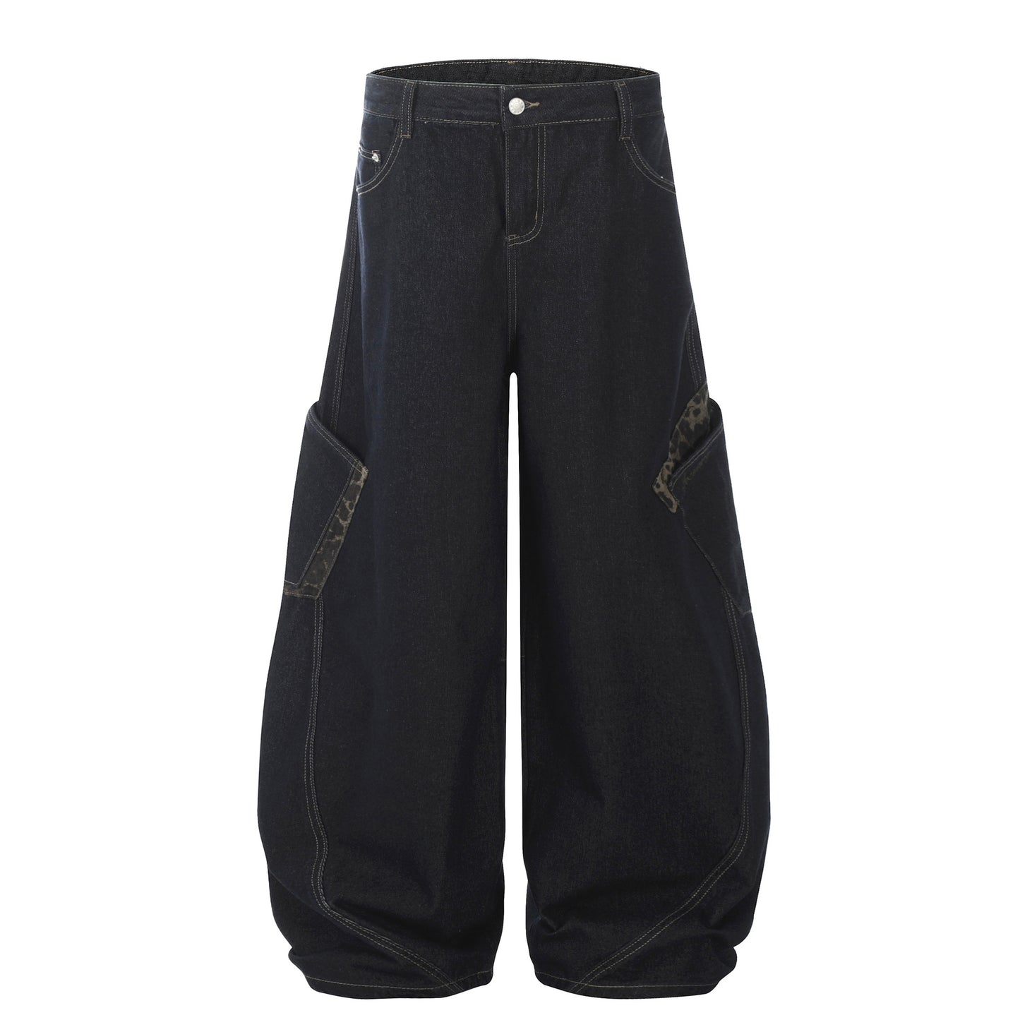 Mens Retro Loose Fit Denim Jeans