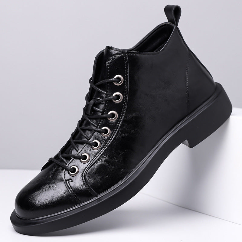 Mens Retro Martin Boots Soft Sole Work Boots