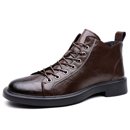 Mens Retro Martin Boots Soft Sole Work Boots