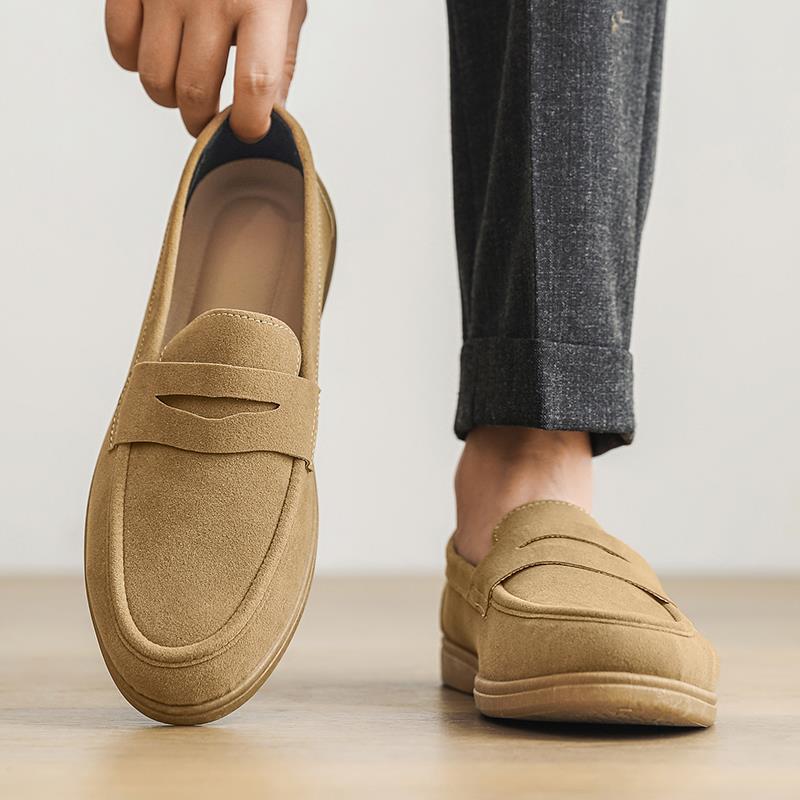 Mens Retro SlipOn Platform Shoes