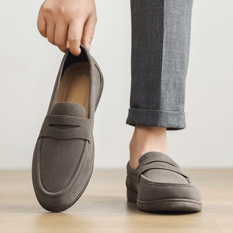 Mens Retro SlipOn Platform Shoes