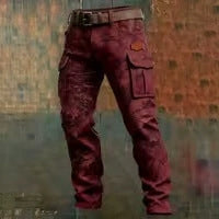 Mens Retro Straight Leg Work Pants