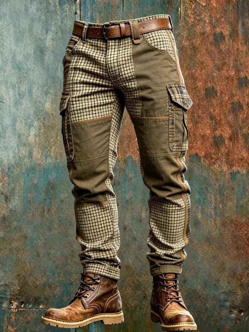 Mens Retro Straight Leg Work Pants