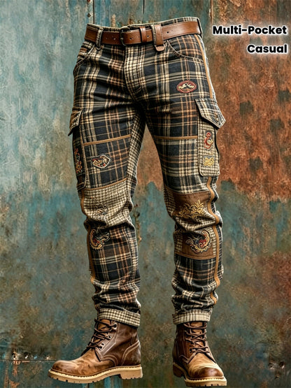 Mens Retro Straight Leg Work Pants