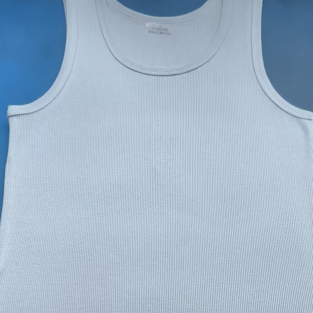 Mens Ribbed Cotton Fitness Vest