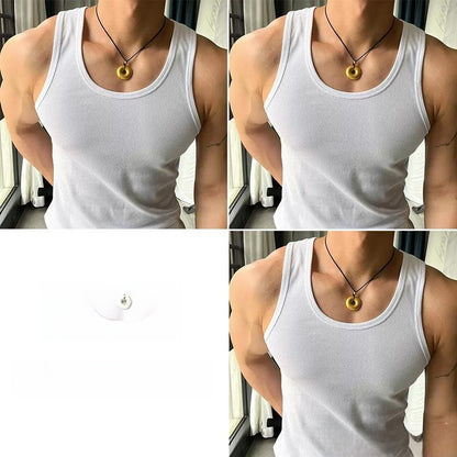 Mens Ribbed Cotton Undershirt