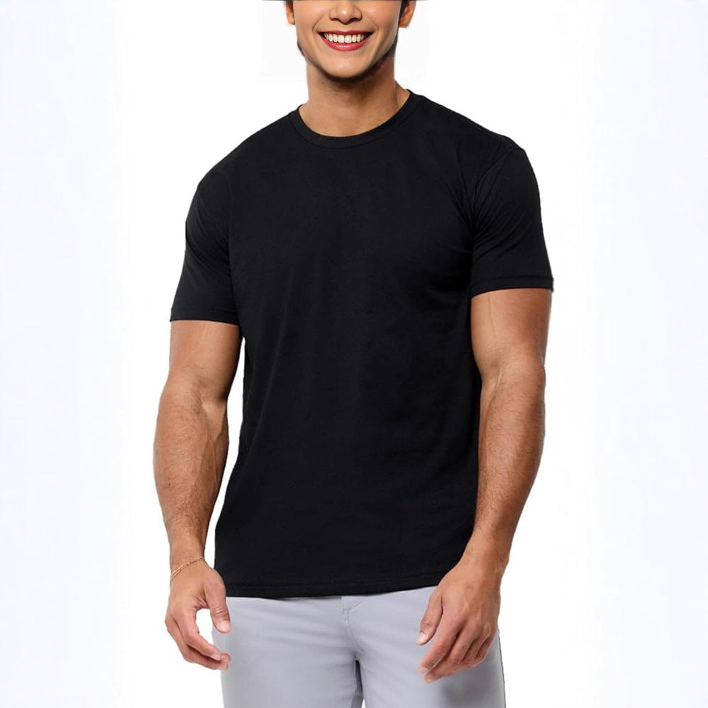 Mens Round Neck Short Sleeve T-Shirt